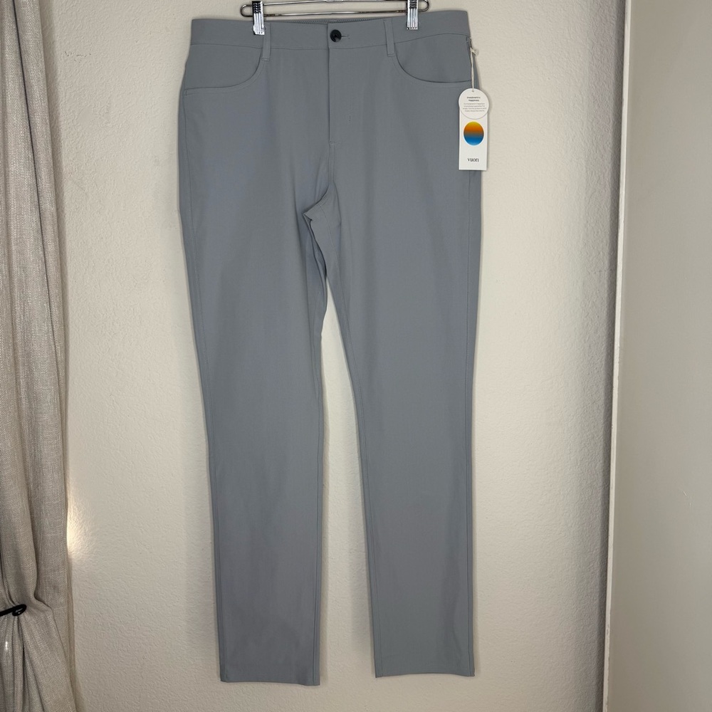 New Vuori Men’s Meta Pants Athletic Fit 34” Sea Fog V430-L | Imseam 33”